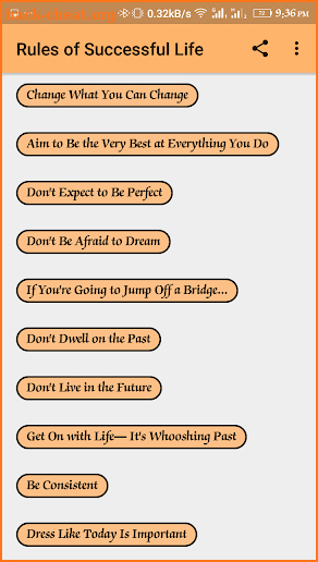 Rules of Successful Life screenshot