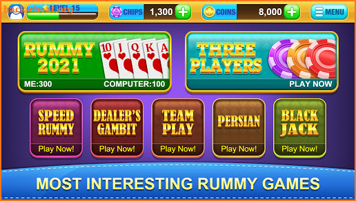 Rummy 2021 - Free Gin Rummy Offline Card Game screenshot