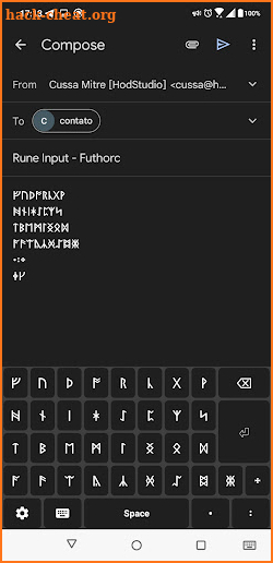 Rune Input - Futhorc screenshot