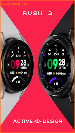 Rush 3: Digital Watch Face screenshot