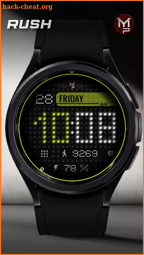 RUSH - Digital watch face screenshot