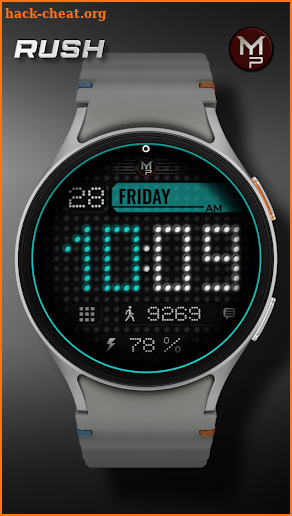 RUSH - Digital watch face screenshot