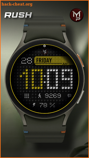 RUSH - Digital watch face screenshot