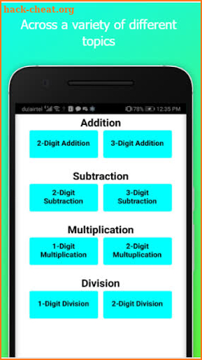 Rushabh's Math Quiz screenshot