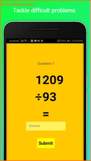 Rushabh's Math Quiz screenshot