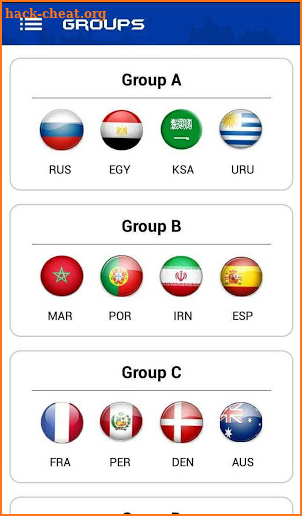 Russia FIFA World Cup 2018 Live Streaming APP screenshot