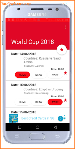 Russia World Cup 2018 Prediction screenshot