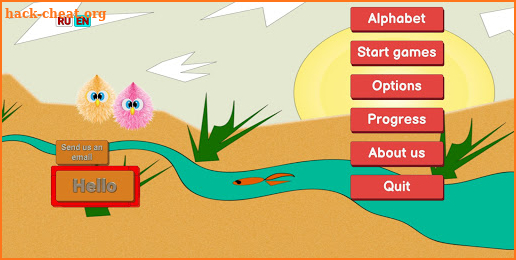 Russian alphabet learning with letter games screenshot