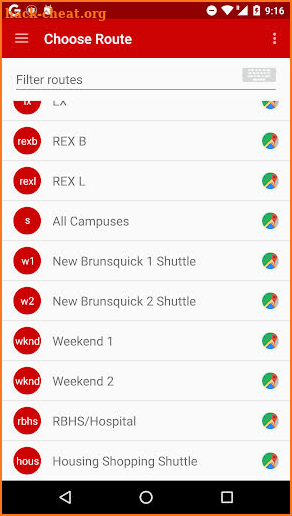 Rutgers Shuttle Live screenshot