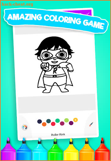 Ryan Coloring Book For Hero Toys screenshot