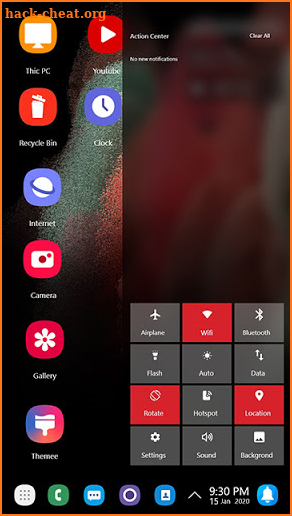 S21 theme for computer launcher screenshot