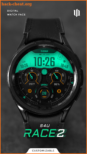 S4U Race2 - digital watch face screenshot