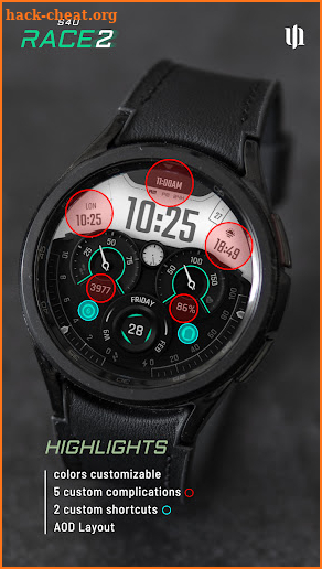 S4U Race2 - digital watch face screenshot