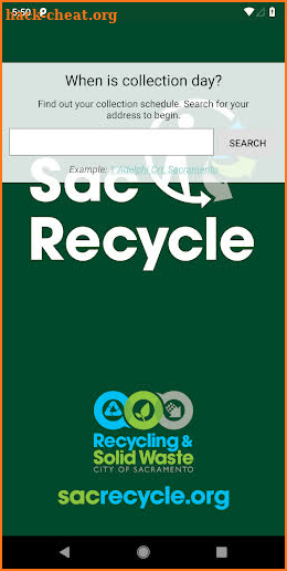 Sacrecycle–City of Sacramento screenshot