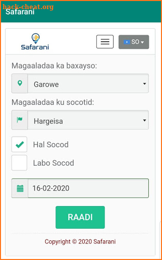 Safarani - Bus & Hotel Booking screenshot