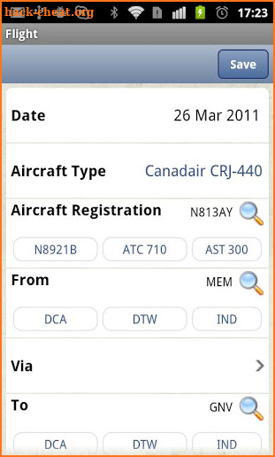 Safelog Pilot Logbook screenshot