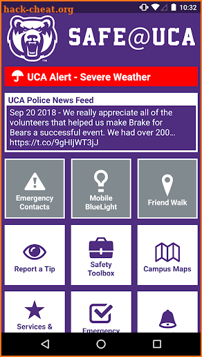 Safe@UCA screenshot