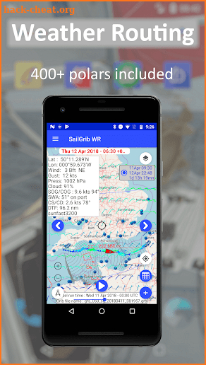 SailGrib Weather Routing Free screenshot