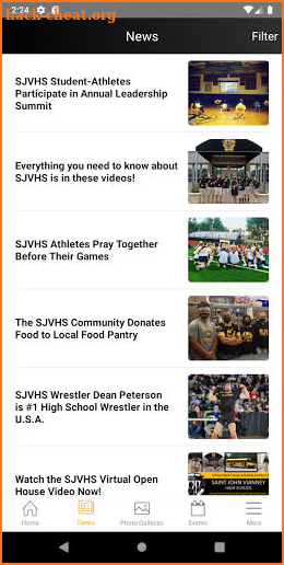 Saint John Vianney HS screenshot