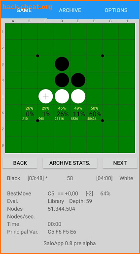 SaioApp - The strongest Othello engine screenshot