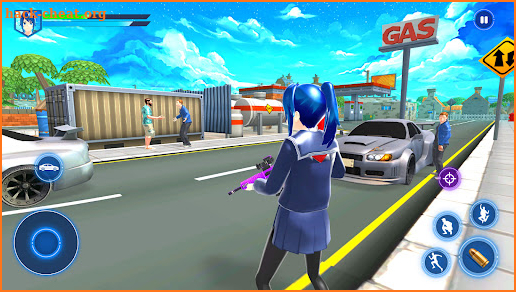 Sakura Anime Grand Theft Gangster Game screenshot