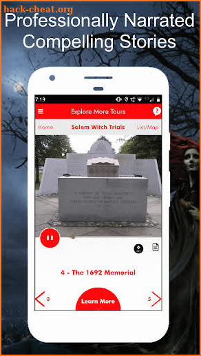 Salem Witch Trail Audio Tour Guide screenshot