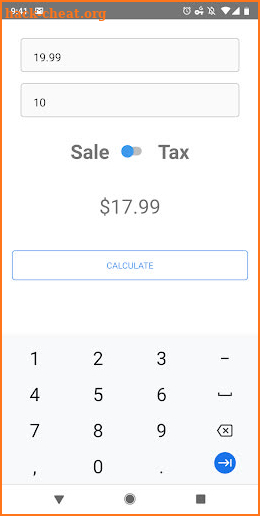 Sales & Tax Calculator screenshot