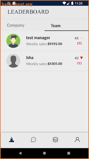 Sales Leaderboard - for Sales Organizations screenshot