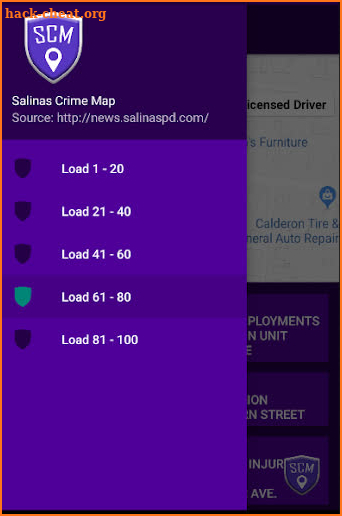 Salinas Crime Map screenshot