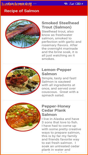 Salmon Recipes screenshot