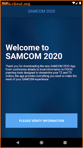 SAMCOM 2020 screenshot