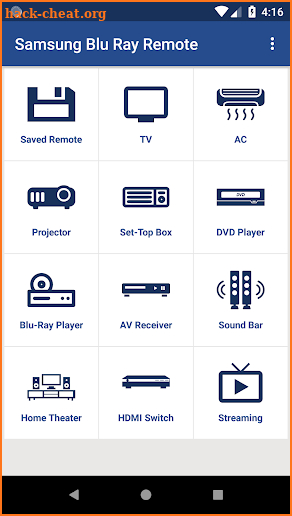 Samsung Blu ray Remote screenshot