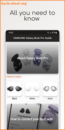 SAMSUNG Galaxy Buds Pro Guide screenshot