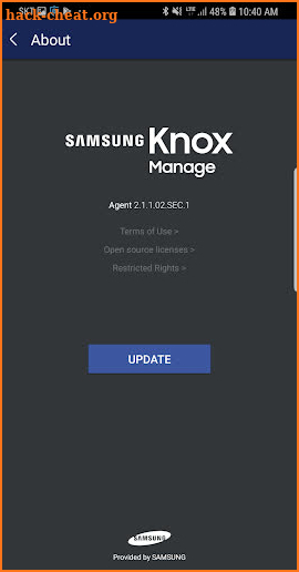 Samsung Knox Manage screenshot