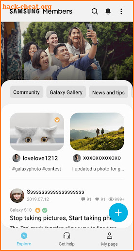Samsung Members screenshot