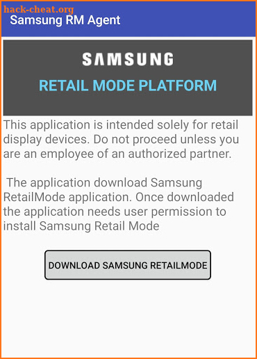 SAMSUNG RM AGENT 2019 screenshot