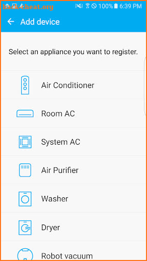 Samsung Smart Home screenshot