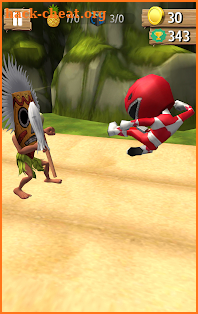 samurai heroes : power rangers run screenshot