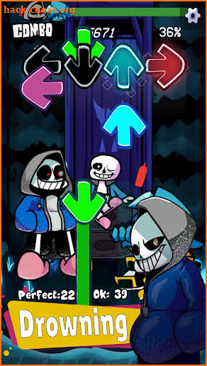 Sans And DUSTTALE FNF MOD screenshot