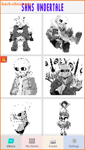 Sans Undertale - Pixel Art screenshot