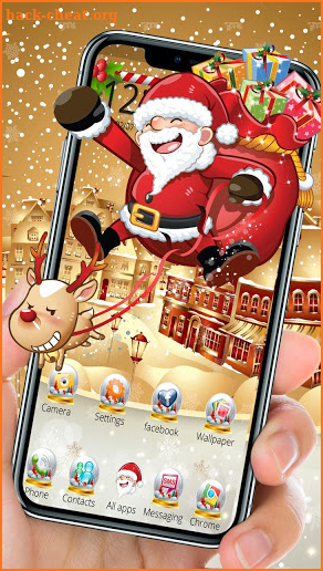 Santa Claus Launcher Theme Live HD Wallpapers screenshot