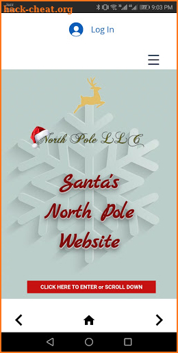 Santa Claus' North Pole app screenshot