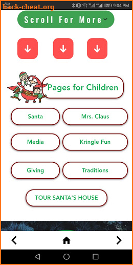 Santa Claus' North Pole app screenshot