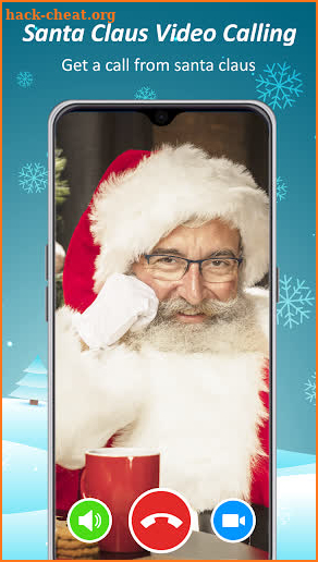 Santa Claus Video Calling Simulated screenshot