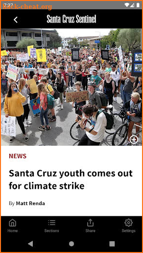 Santa Cruz Sentinel screenshot