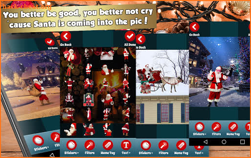 Santa In Photo – Santa Photo Stickers screenshot