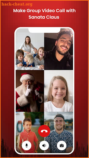 Santa tracker live call screenshot