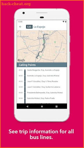 Santiago Bus Checker screenshot