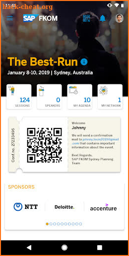 SAP FKOM Sydney screenshot