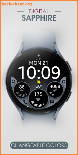 Sapphire Digital Watch Face screenshot